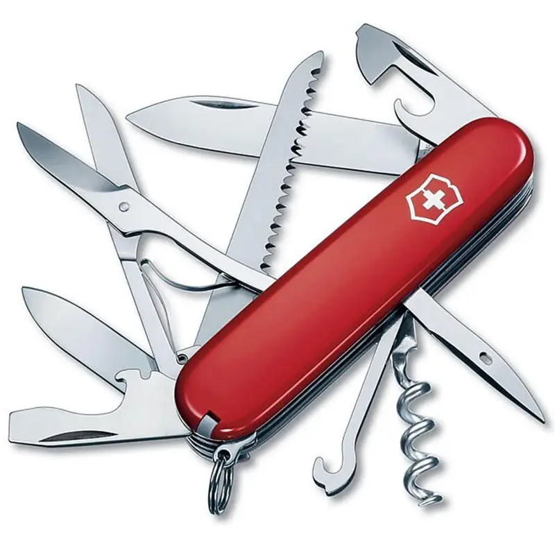 Victorinox Swiss Army Huntsman Folding Hunting Knife 15 Function SS Blade Brand New