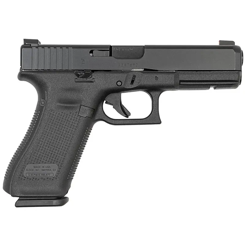 Authentic Glock 17M 9mm Pistol with Ameriglo Bold Sights and Extended Slide Lock (Made in USA)