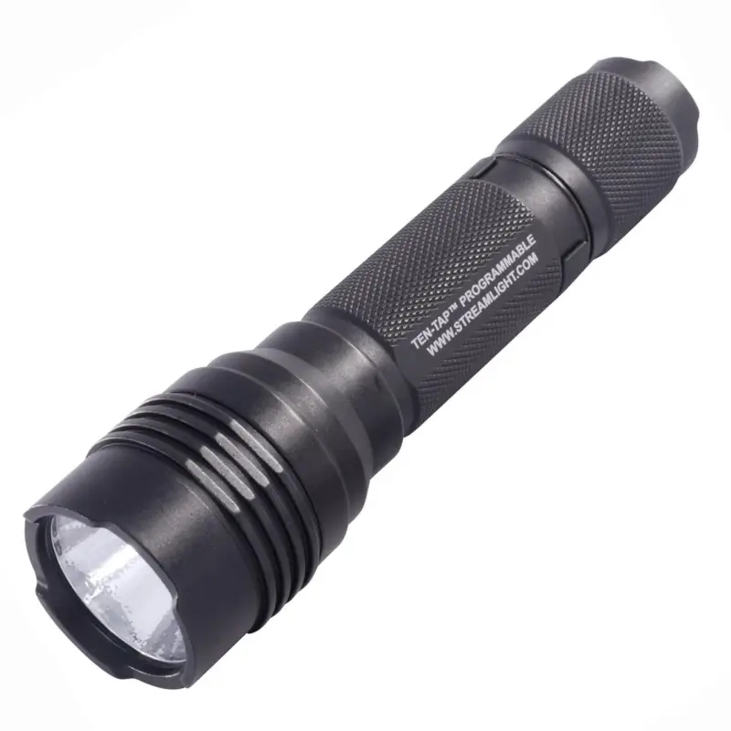 Place Order Streamlight ProTac HL Flashlight LED with 2 CR123A Batteries Aluminum Black