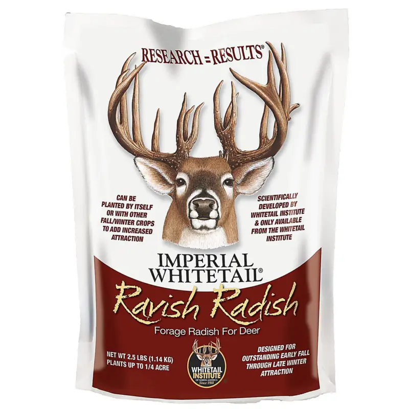 Holiday Sale Whitetail Institute Imperial Ravish Radish Food Plot Seed 2.5 lb
