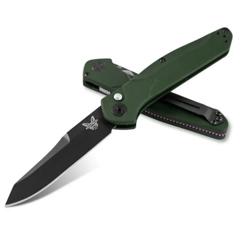 Benchmade 9400BK Osborne AUTOMATIC - 3.4" Plain Edge Black DLC Finish CPM-S30V Blade Big Sale