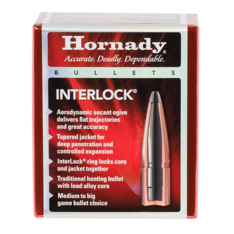 Time-Limited HORNADY 45204 45 CAL .452 245 GR SP INTERLOCK 50 CT.