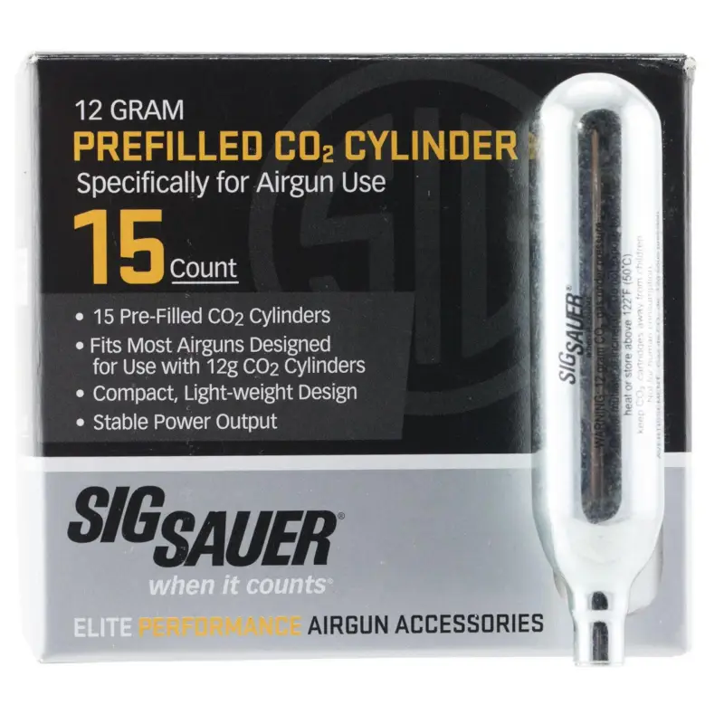 Sig Sauer Co2 12Gram 15 Pack Ac-12-15, AC-12-15 New Arrival