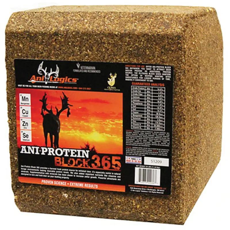 Ani-Logics Outdoors Ani-Protein Block 365 - 25 lbs Next Day Delivery