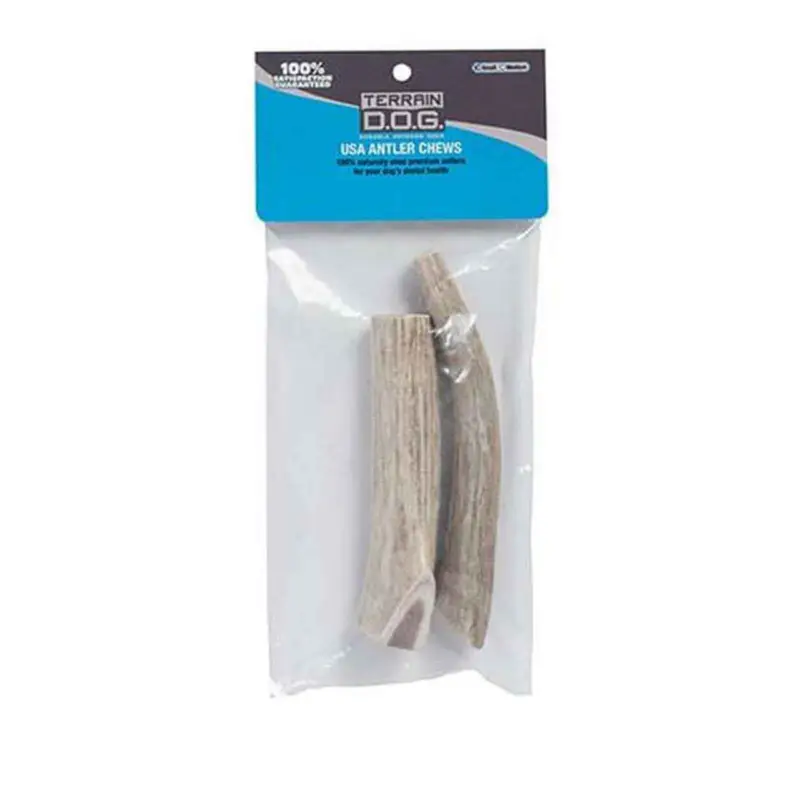 Trending Terrain DogSmall Antler Dog Bones 2Pk