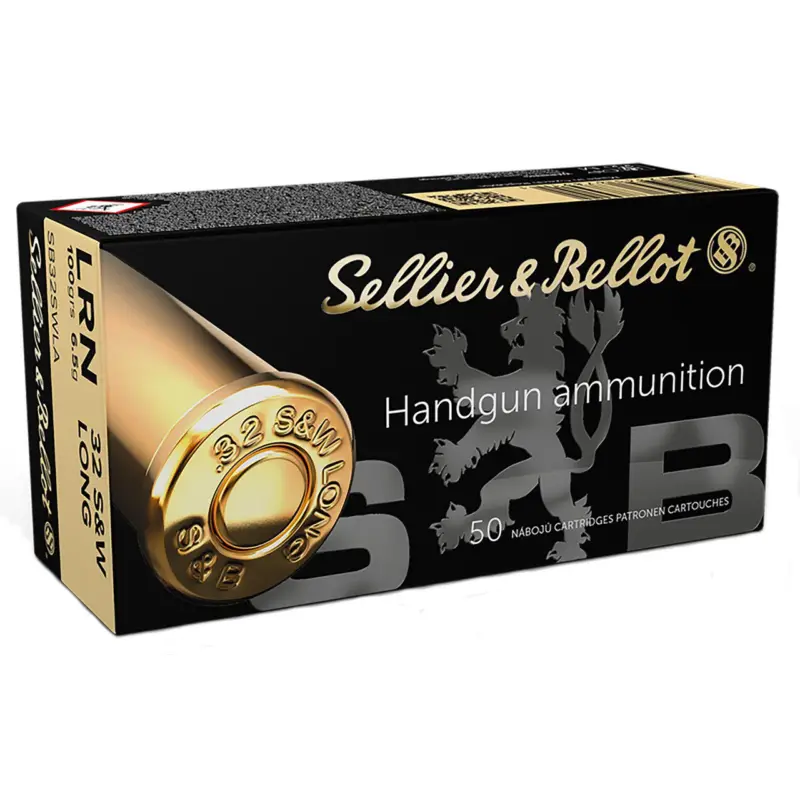 Sellier & Bellot SB32SWLA Handgun 32S&WLong 100gr Lead Round Nose 50 Per Box/30 Case Low Price