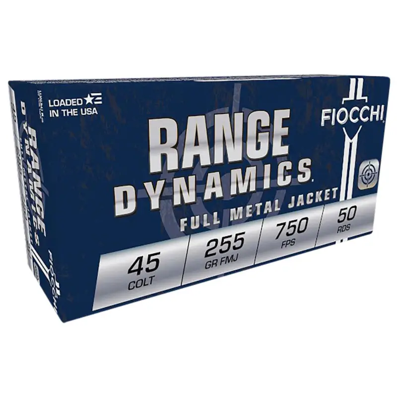 Fiocchi 45LCCMJ Range Dynamics 45Colt 225gr Complete Metal Jacket 50 Per Box/10 Case Crafted