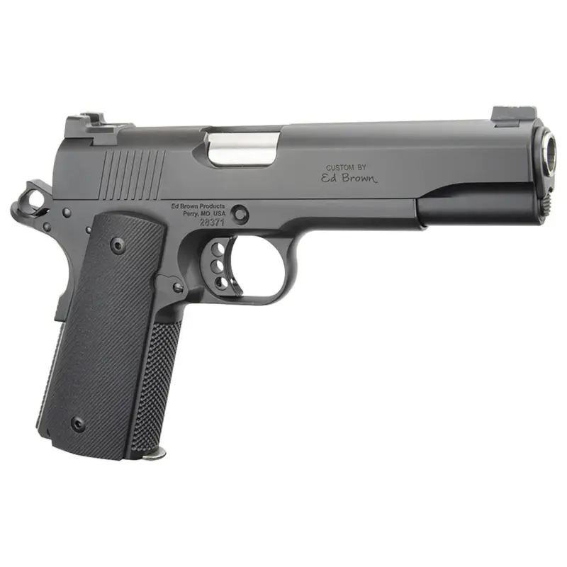 Ed Brown SF18G4 Special Forces Gen4 45 ACP 7+1 5" Stainless Steel Barrel, Stealth Gray Serrated Carbon Steel Slide, Stealth Gray Stainless Steel Frame w/Beavertail, Black VZ Grip, Right Hand Shop Now