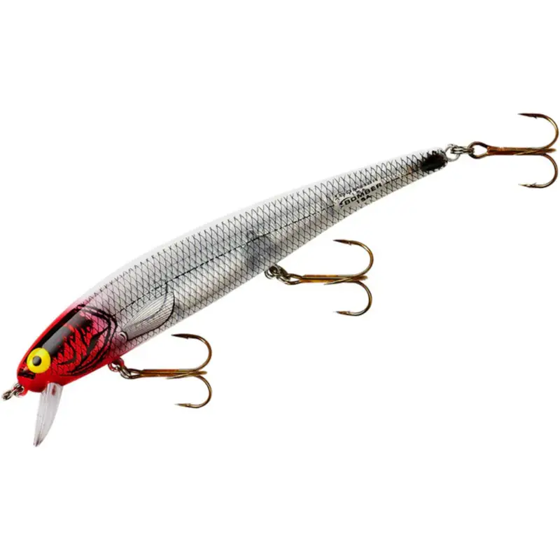 Bomber B15 Long A 4 1/2 inch Suspending Jerkbait Silver Flash Red Head Secure Checkout