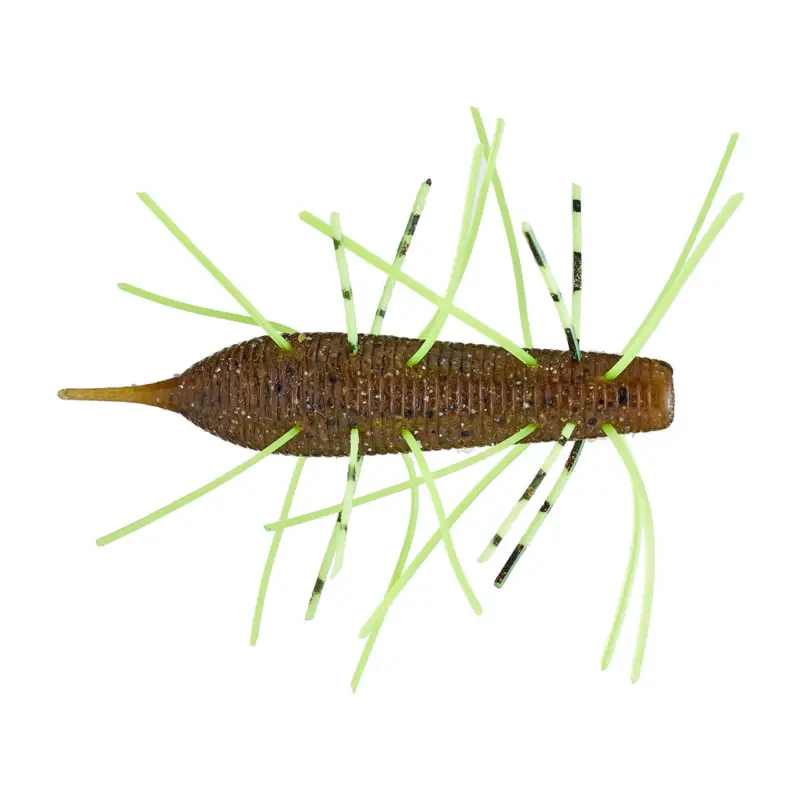 Geecrack Imo Kemushi Stick Worm 3.75" 4 Pack Green Pumpkin/Bite Chart Trending