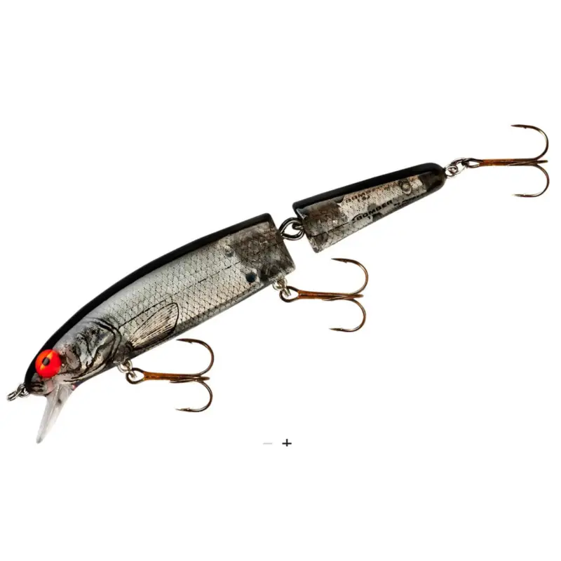Bomber Next Gen Jointed Long A 4.5" 5/8 Oz Silver Flash Black Same Day Shipping