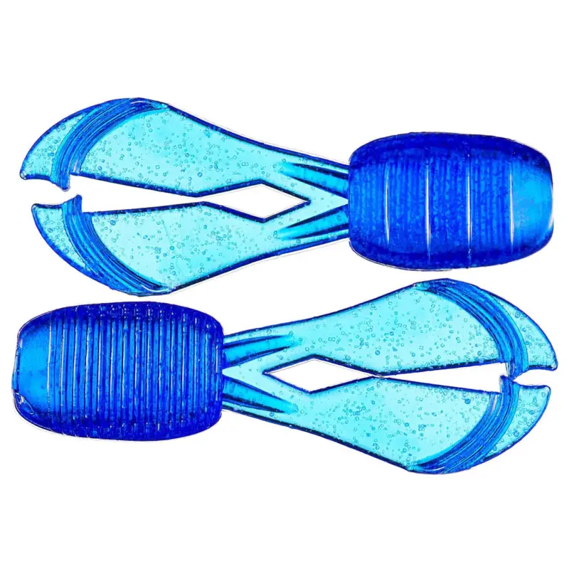 Trusted Brand Missile Baits Mini D Chunk Trailer 3" 5Pk Flipping Blue