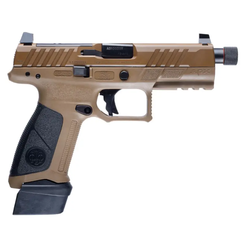 Beretta APX A1 Full Size Tactical FDE 9mm 4.8" Threaded Barrel 21 Round Authentic