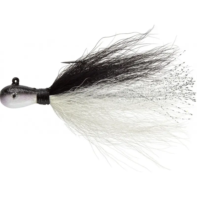 Top Pick Mepps Bucktail Jig 1/4oz Black White