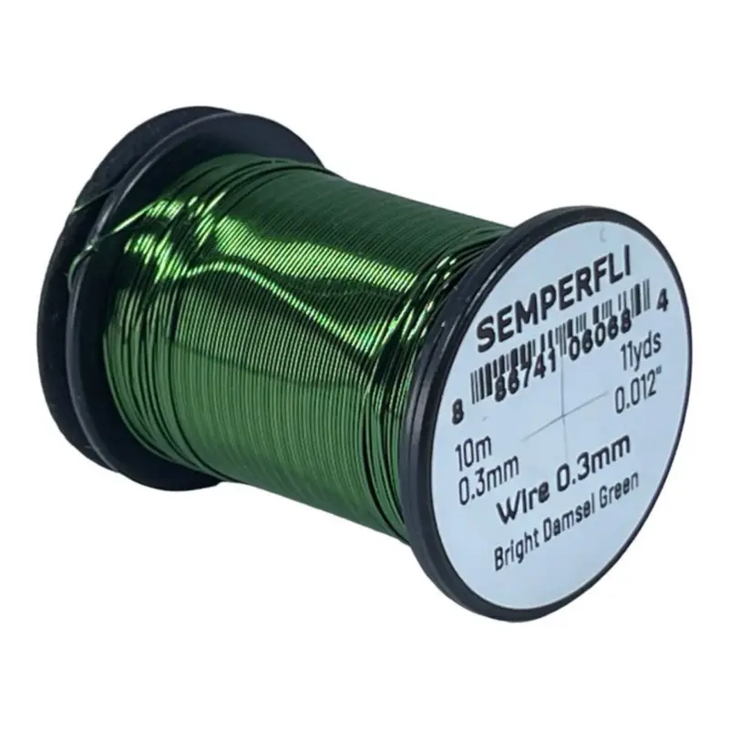 Best Price Semperfli Wire 0.3mm Bright Damsel Green