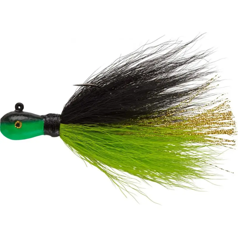 Mepps Bucktail Jig 1/8oz Black Chartreuse Next Day Delivery