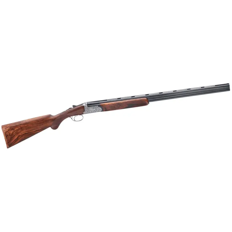 Rizzini USA 41012029 Round Body EM Full Size 20 Gauge Break Action 2rd 29" Vent Rib Barrel, Coin Anodized Silver Receiver, Fixed w/Prince of Whales Grip Grade III Turkish Walnut Stock Luxury