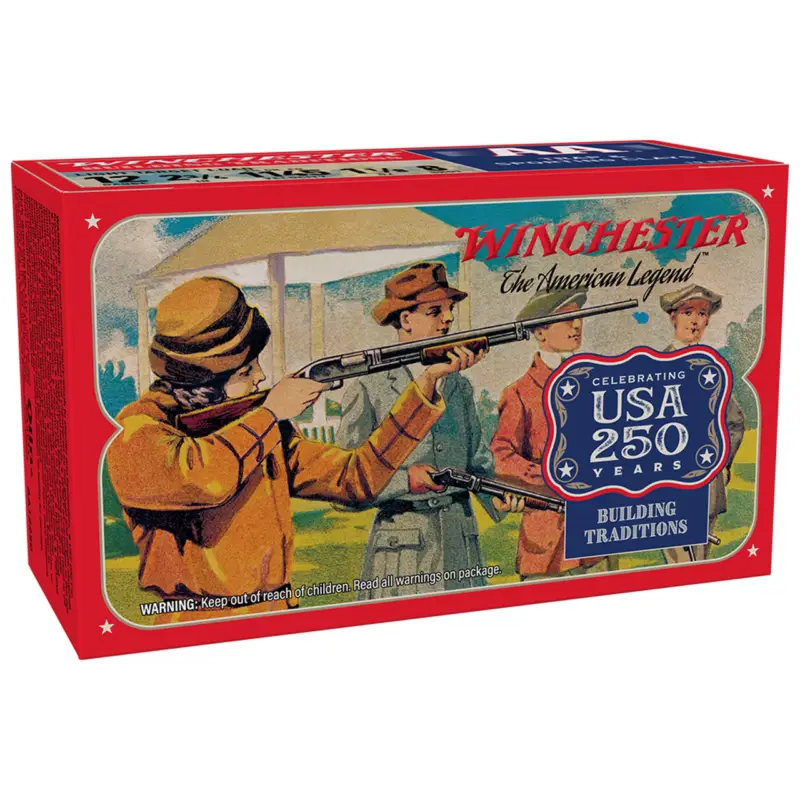 Winchester AA 12 Gauge 2-3/4in #8 1-1/8oz Target Shotshells 10 Rounds 250th Anniversary Edition Save Now