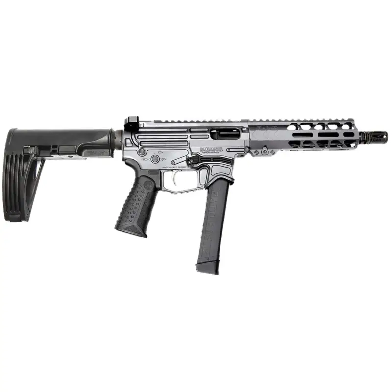 Instant Buy Battle Arms Development XIPHOS004 Xiphos 9mm Luger 30+1 8.50" Black Barrel, M-LOK Handguards, Combat Gray Aluminum Picatinny Rail Receiver Black Synthetic Adjustable Stock, Adj Black Grips