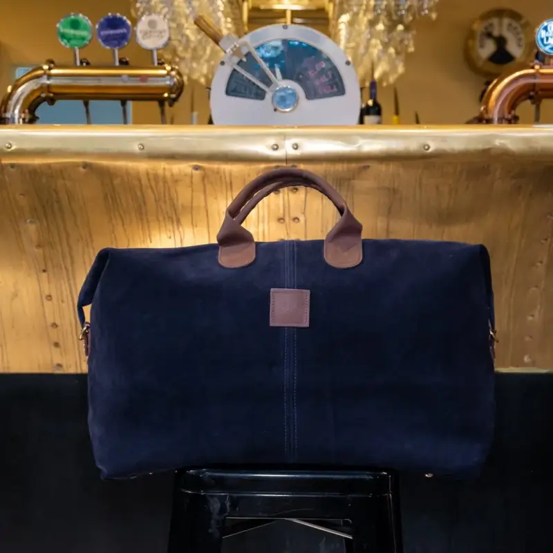Super Sale Leather Weekender ROBINSON Khaki & orange