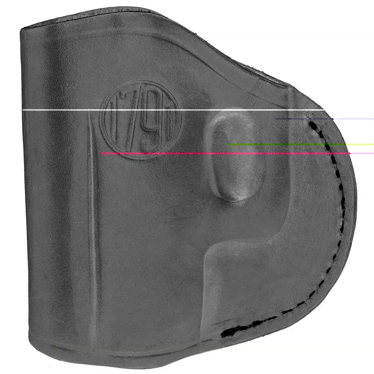 1791 Gunleather 2 Way Holster | Inside Waistband Holster | Size 4 | Right Hand | Stealth Black | Leather | 2WH-4-SBL-R Limited Offer
