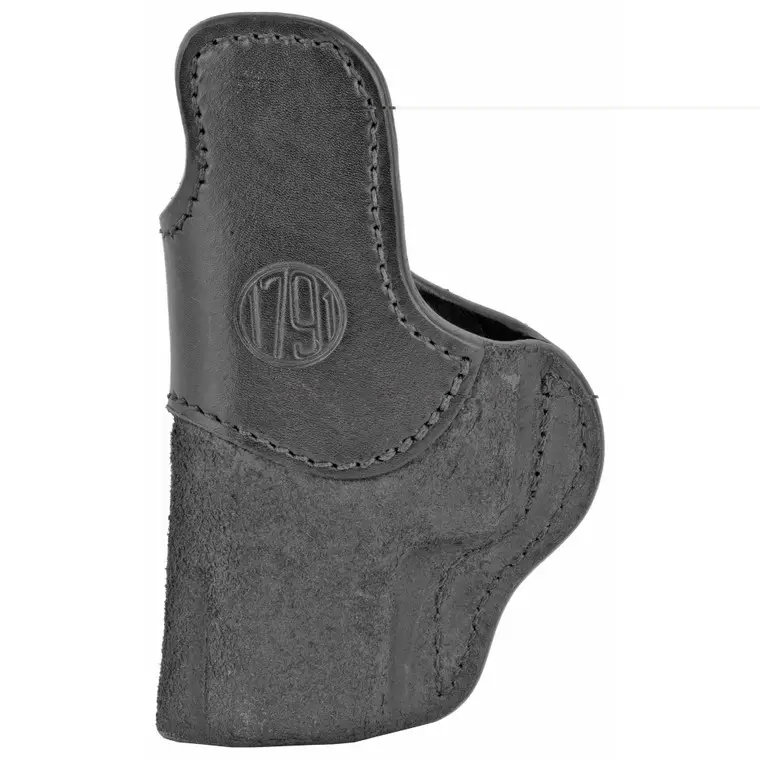 1791 Gunleather RCH Rigid Concealment Holster | IWB | Black Leather | Fits Glock 17/19/22/23/25/26/27/29/30/31/33 | S&W MP40/MP9/Shield | Sig Sauer P226/228/229/239 | Springfield XDE/XDS | Right Hand | Size 4 | RCH-4-BLK-R Next Day Delivery