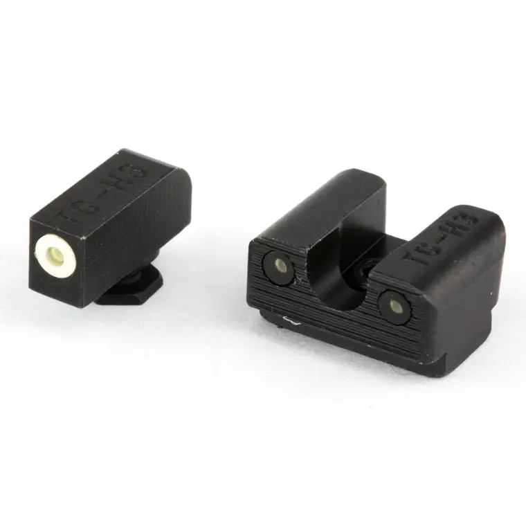 Truglo Tritium Pro Night Sights | For Glock 42, 43, 43X, 48 | Green w/ White Ring | TG-TG231G1AW Popular