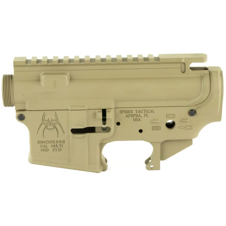 Sale Spike's Tactical | Stripped Upper / Lower Receiver Set | FDE | STS1512