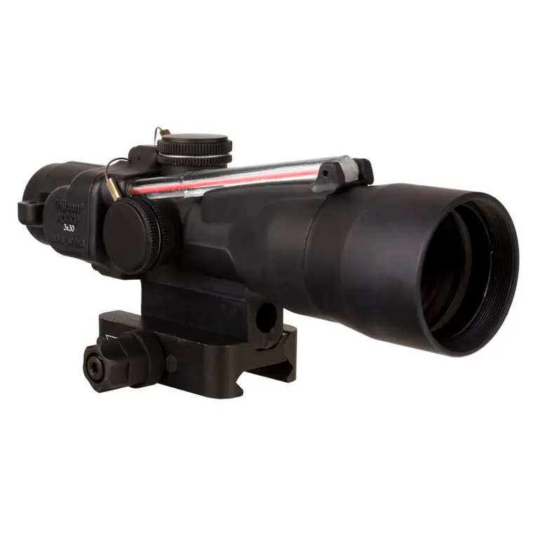 Flash Sale Trijicon ACOG | 3X30mm | Dual Illuminated Red Crosshair .300BLK/220 Grain | Includes Q-LOC Mount | Matte Finish | Black | TA33-C-400383