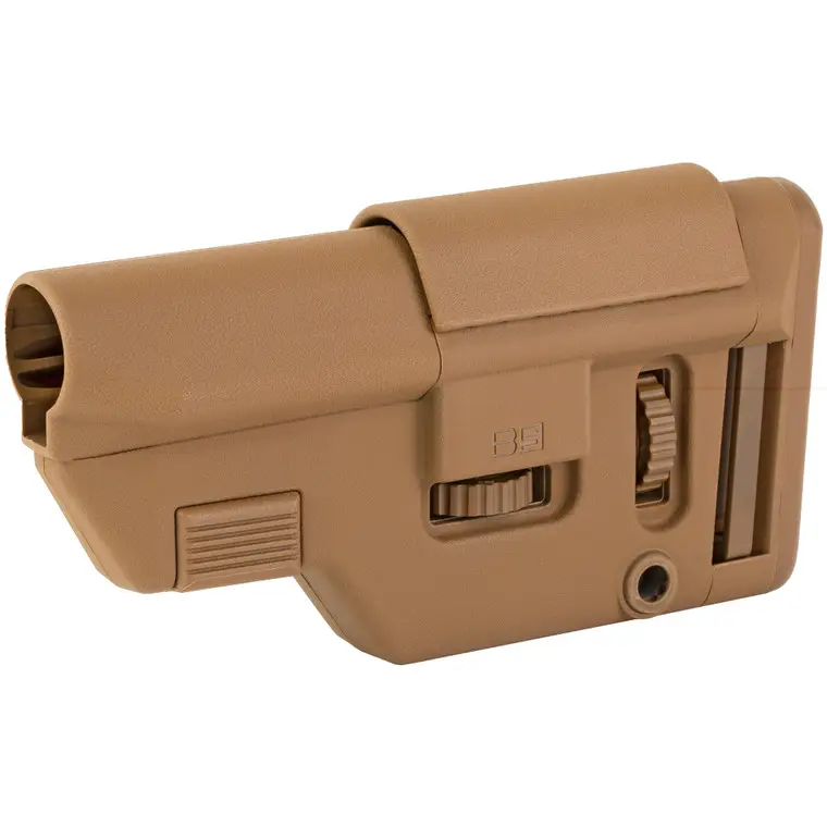 B5 Systems Collapsible Precision Stock | Coyote | Short Length Cheek Riser | CPS-1402 Budget
