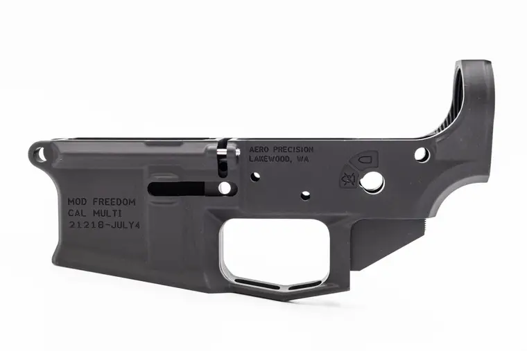 Grab Now Aero Precision Special Edition Freedom M4E1 Stripped Lower Receiver | Lower Receiver | AR-15 | Black | APAR600005C