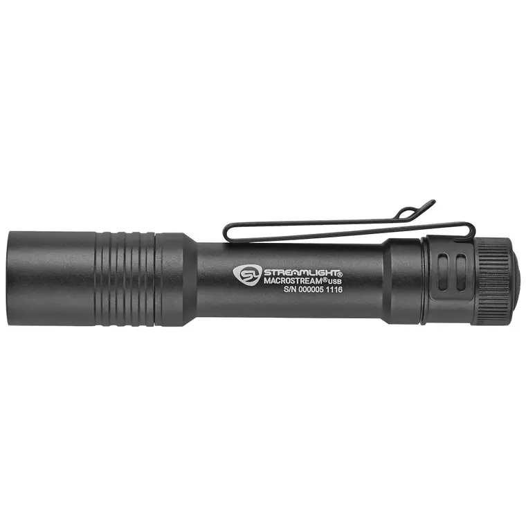 Low Price Streamlight Macrostream | Flashlight | 500 Lumens | Black Color | Includes USB Charging Cable | 66320