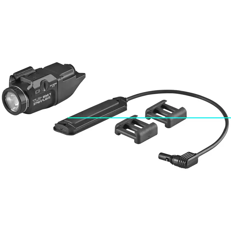 Streamlight TLR RM 1 | 500 Lumens | 1.5 Hour Runtime | Comes with Remote Pressure Switch | Key Kit | and (1) CR123A Lithium Battery | Black | 69440 While Supplies Last