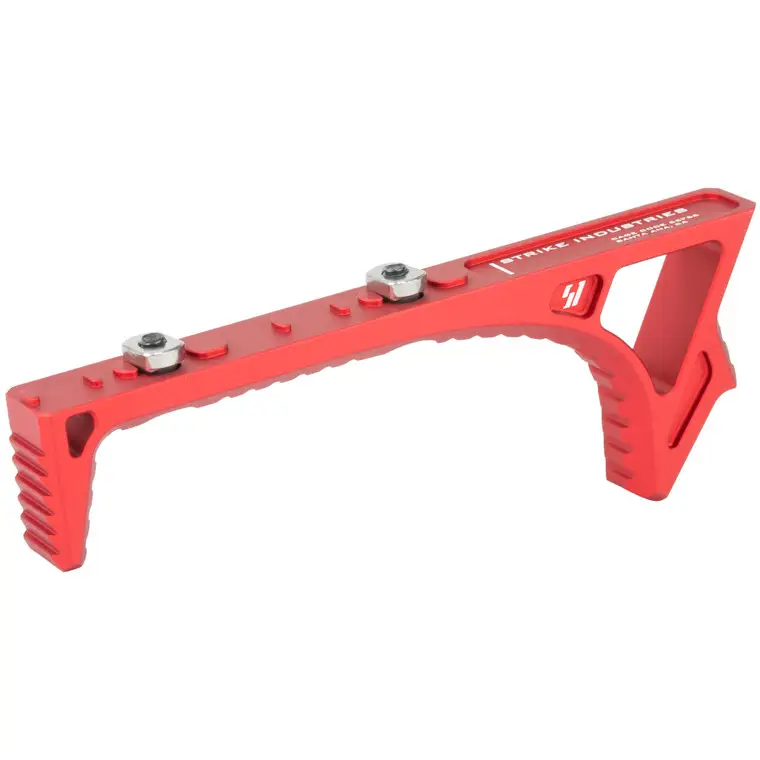 Strike Industries Link Curved Foregrip | Red | Fits MLOK and Keymod | SI-LINK-CFG-RED Fresh Stock