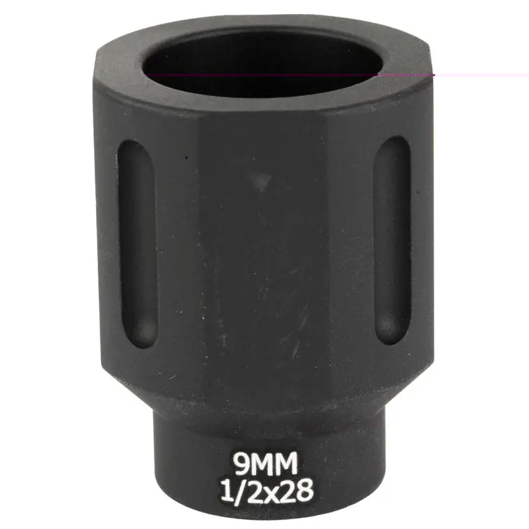 Discount Battle Arms Development HEX FLASHCAN | Blast Diverter | 9MM | Anodized Finish Black | 1/2X28 Threaded | BAD-FLASHCAN-6-1-2x28
