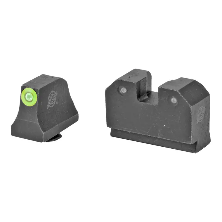 XS Sights R3D | Tritium Night Sights | Suppressor Height | Green Front and Black Rear | For Glock 17,19,22,23,24,26,27,31,32,33,34,35,36,38 | GL-R021P-6G Certified