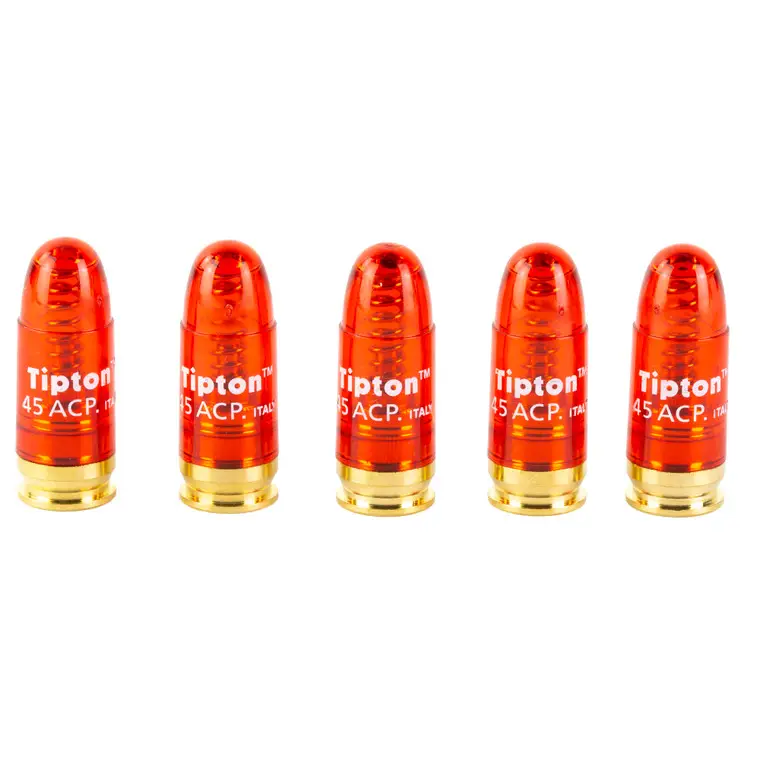 Best Choice Tipton Snap Caps | Translucent Red | 45 ACP | 5-Pack | 146331