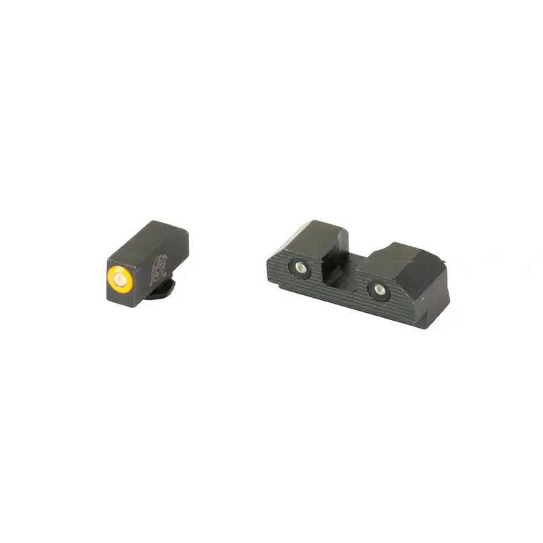 XS Sights R3D 2.0 | Tritium Night Sight | Fits Glock 17/19/22/23/24/26/27/31/32/33/34/35/36 | Orange Front Outline | Green Tritium Front/Rear | GL-R201P-6N Same Day Shipping