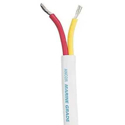 Affordable Ancor Safety Duplex Cable - 12/2 Awg - Red/Yellow - Flat - 250'