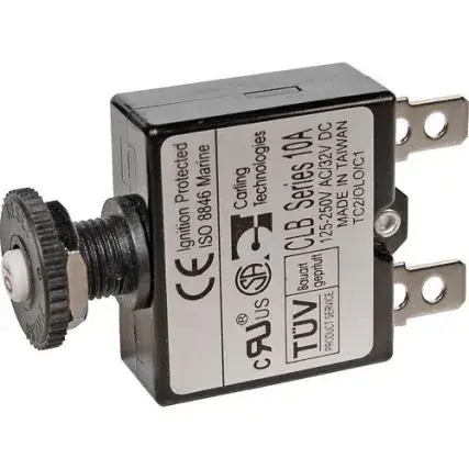 Discount Blue Sea 7057 20a Push Button Thermal With Quick Connect Terminals