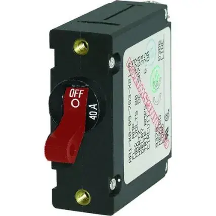 Weekend Sale Blue Sea 7225 Ac / Dc Single Pole Magnetic World Circuit Breaker-40 Amp