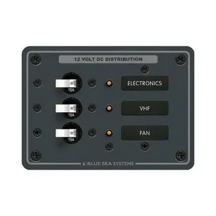 Blue Sea 8025 Dc 3 Position Breaker Panel - White Switches Markdown
