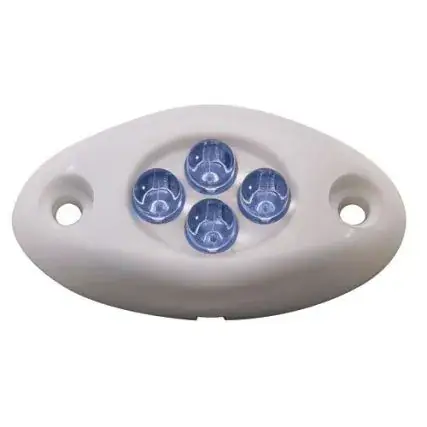 Innovative Lighting Courtesy Light - 4 Led Surface Mount - Blue Led/White Case Best Price