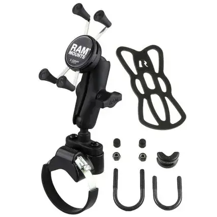 Ram Mount Strap Clamp, Roll Bar Mount W/Universal X-Grip Cell/Iphone Cradle Fan Favorite