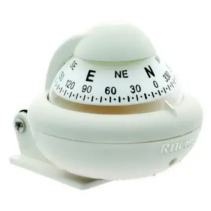 Trusted Brand Ritchie X-10w-M Ritchiesport Compass - Bracket Mount - White
