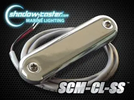 Shadow-Caster Courtesy Light W/2' Lead Wire - 316 Ss Cover - Bimini Blue - 4-Pack Exclusive Offer