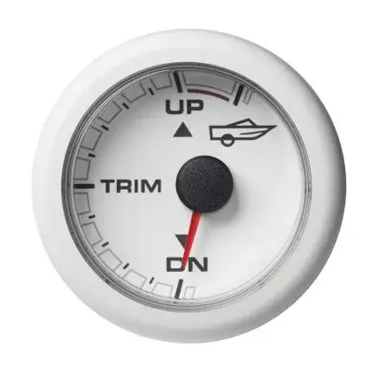 Get Yours Veratron 52mm (2-1/16") Oceanlink Engine Trim - Up/Down - White Dial & Bezel