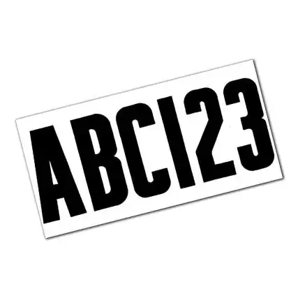 Must Have Attwood Letter & Number Kit - Black