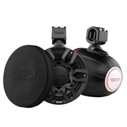 Big Sale Ds18 Hydro 8" Marine Tower Speakers W/Rgb Led Lights & Pro Audio Loudspeakers - Black