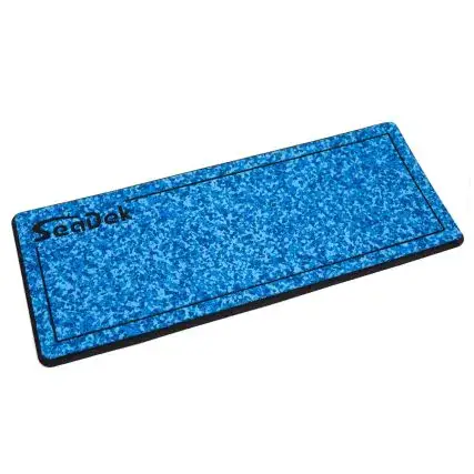 Seadek 16" X 39" 20mm Dual Density Large Helm Pad W/Seadek Logo - Brushed Texture - Aqua Camo/Black (406.4mm X 990.6mm X 20mm) Secure Checkout
